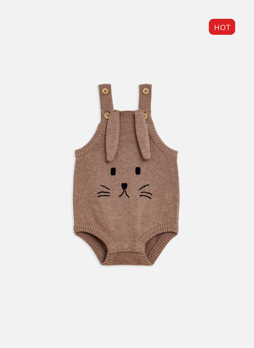 Bunny Bodysuit - Taupe