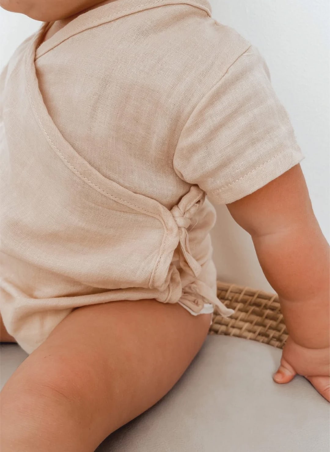 Wrap Baby Suit - Pink Tint - Image 3