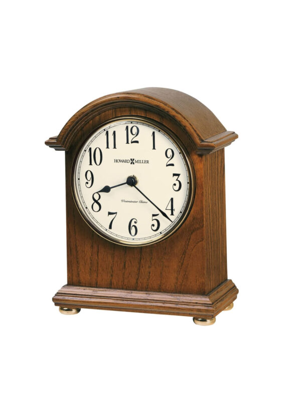 Howard Miller Kootenai Mantel Clock 547-722 – Oak Yorkshire Wood &amp; Quartz Single Chime Movement