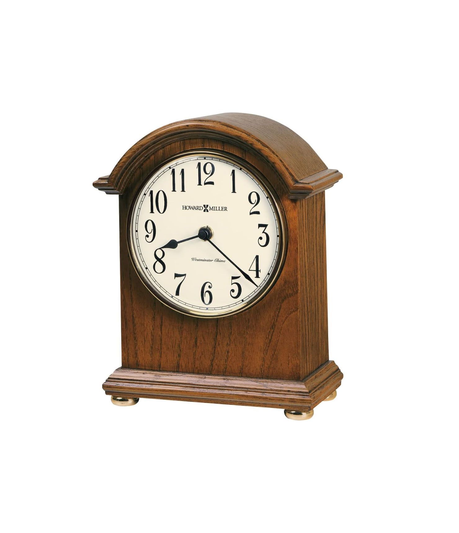 Howard Miller Kootenai Mantel Clock 547-722 – Oak Yorkshire Wood &amp; Quartz Single Chime Movement