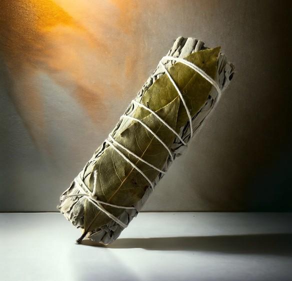 White sage with bay leaf