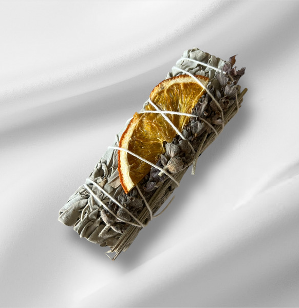 White sage with Orange and Lavender