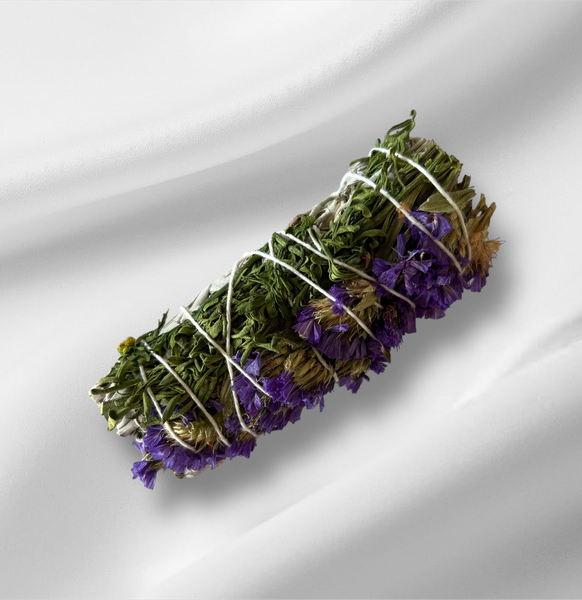 White sage with Rue and Purple Sinuata